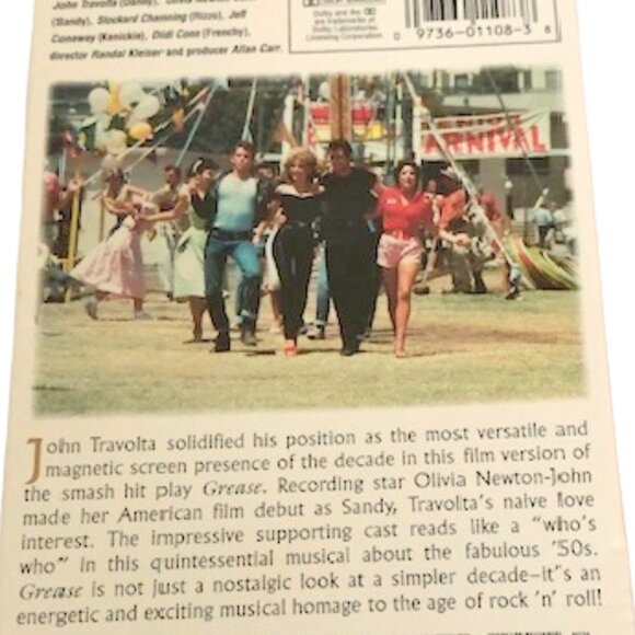 GREASE 20th Anniversary VHS Tape 1978 - Picture 5 of 5